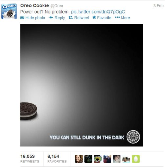 Social Media Marketing en Twitter: Oreo