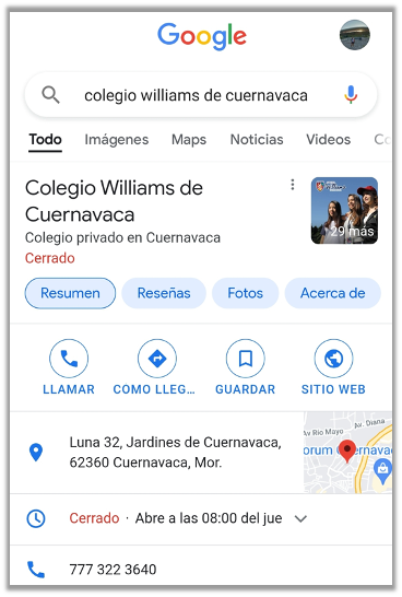 caso-de-exito-colegio-williams-cuernavaca-google-my-business