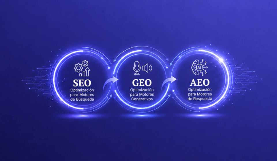¿Qué son GEO y AEO? (y en qué se diferencian del SEO)